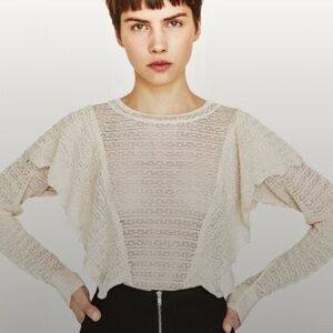 Zara Beige Knit Top
